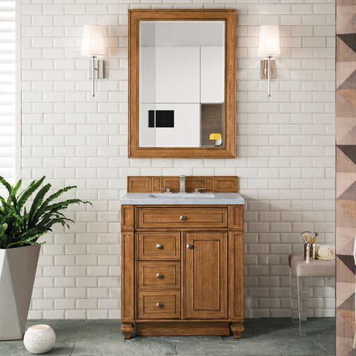 Bristol 30" Single Vanity in Saddle Brown Single Bathroom Vanity James Martin Vanities Select Your Top 