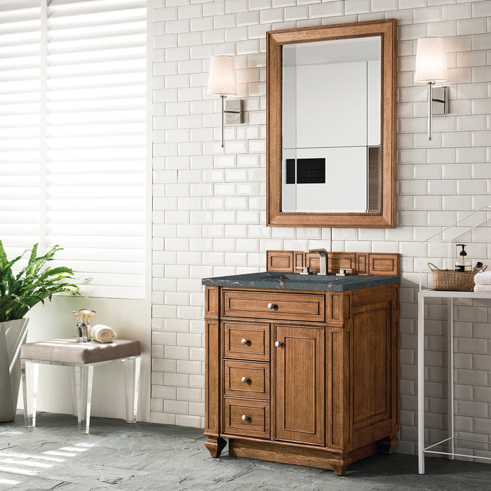 Bristol 30" Single Vanity in Saddle Brown