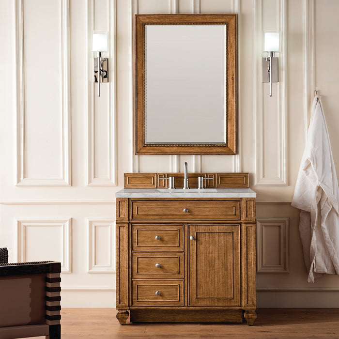 Bristol 30" Single Vanity in Saddle Brown