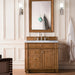 Bristol 36" Single Vanity in Saddle Brown Single Bathroom Vanity James Martin Vanities Select Your Top 