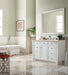 Bristol 48" Single Vanity in Bright White Single Bathroom Vanity James Martin Vanities Carrara White Marble 