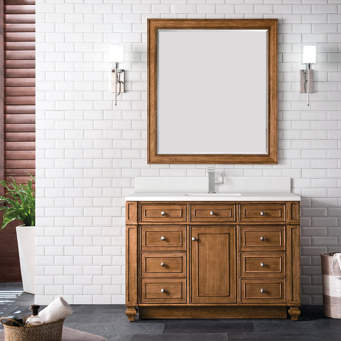 Bristol 48" Single Vanity in Saddle Brown