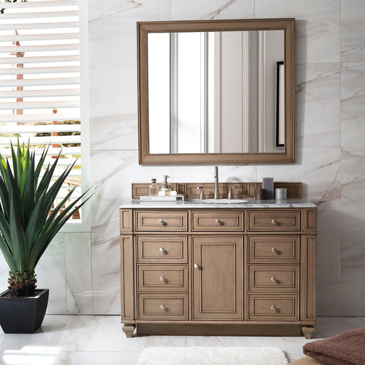 Bristol 48" Single Vanity in Whitewashed Walnut Single Bathroom Vanity James Martin Vanities Select Your Top 