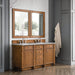 Bristol 60" Double Vanity in Saddle Brown Double bathroom Vanity James Martin Vanities 