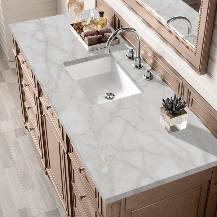 Bristol 60" Single Vanity in Whitewashed Walnut