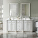 Bristol 72" Double Vanity in Bright White Double bathroom Vanity James Martin Vanities 