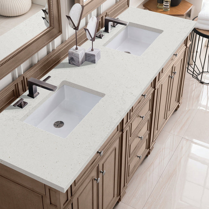 Bristol 72" Double Vanity in Whitewashed Walnut