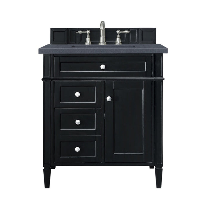 Brittany 30" Single Bathroom Vanity in Black Onyx