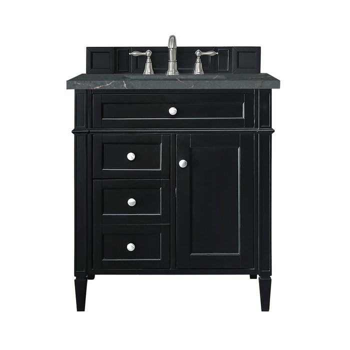 Brittany 30" Single Bathroom Vanity in Black Onyx