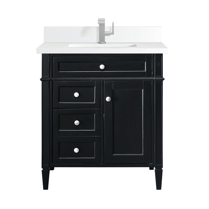 Brittany 30" Single Bathroom Vanity in Black Onyx