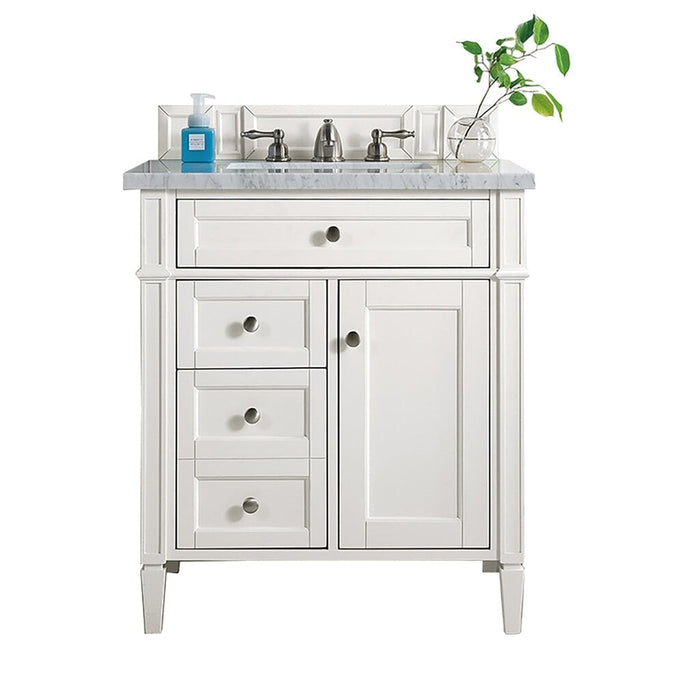 Brittany 30" Single Bathroom Vanity in Bright White