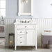 Brittany 30" Single Bathroom Vanity in Bright White Single Bathroom Vanity James Martin Vanities Select Your Top 