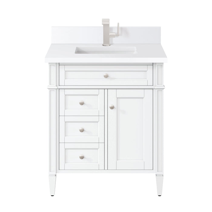 Brittany 30" Single Bathroom Vanity in Bright White