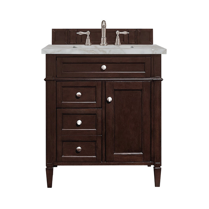 Brittany 30" Single Bathroom Vanity in Burnished Mahogany