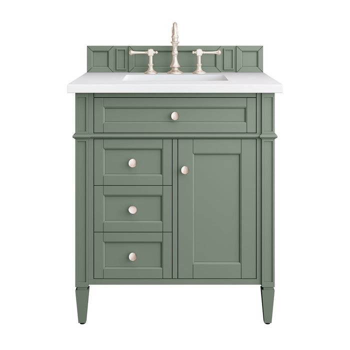 Brittany 30" Single Bathroom Vanity in Smokey Celadon