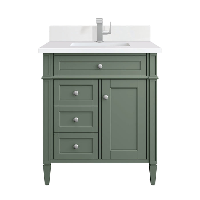 Brittany 30" Single Bathroom Vanity in Smokey Celadon