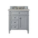 Brittany 30" Single Bathroom Vanity in Urban Gray Single Bathroom Vanity James Martin Vanities Victorian Silver Quartz 