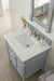 Brittany 30" Single Bathroom Vanity in Urban Gray Single Bathroom Vanity James Martin Vanities Ethereal Noctis Quartz 