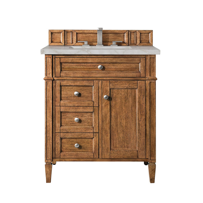 Brittany 30" Single Vanity Cabinet in Saddle Brown