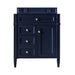 Brittany 30" Single Vanity in Victory Blue Single Bathroom Vanity James Martin Vanities Victorian Silver Quartz 