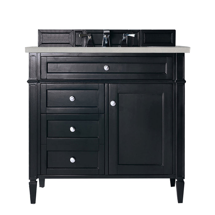 Brittany 36" Single Bathroom Vanity in Black Onyx