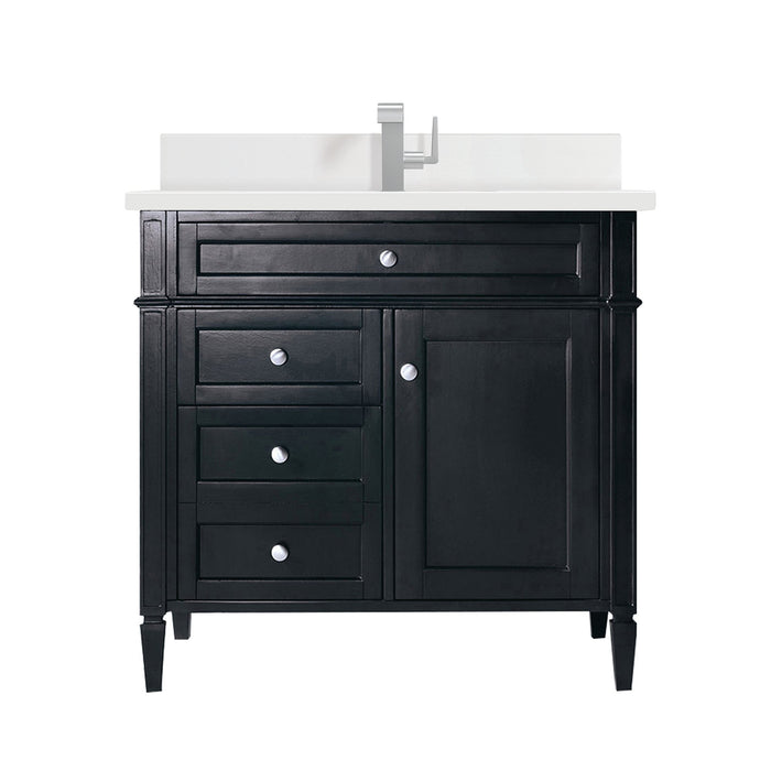 Brittany 36" Single Bathroom Vanity in Black Onyx