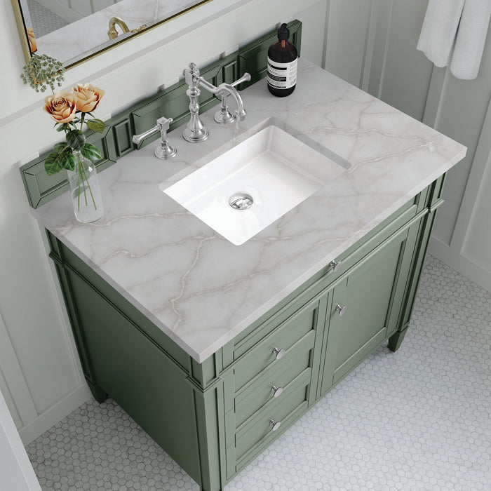 Brittany 36" Single Bathroom Vanity in Smokey Celadon