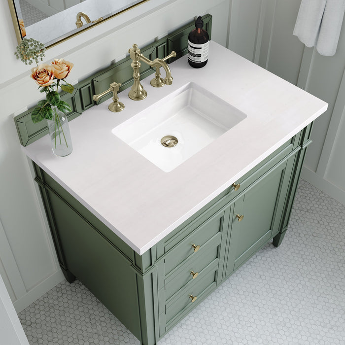 Brittany 36" Single Bathroom Vanity in Smokey Celadon