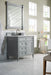 Brittany 36" Single Bathroom Vanity in Urban Gray Single Bathroom Vanity James Martin Vanities Arctic Fall Solid Surface 