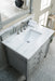 Brittany 36" Single Bathroom Vanity in Urban Gray Single Bathroom Vanity James Martin Vanities Charcoal Soapstone Quartz 