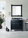 Brittany 36" Single Bathroom Vanity in Black Onyx Single Bathroom Vanity James Martin Vanities Arctic Fall Solid Surface 