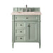 Brittany 36" Single Vanity Cabinet in Sage Green Single Bathroom Vanity James Martin Vanities Arctic Fall Solid Surface 