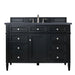 Brittany 48" Single Bathroom Vanity in Black Onyx Single Bathroom Vanity James Martin Vanities Ethereal Noctis Quartz 