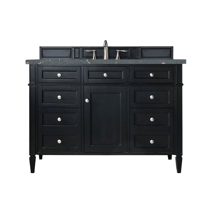 Brittany 48" Single Bathroom Vanity in Black Onyx