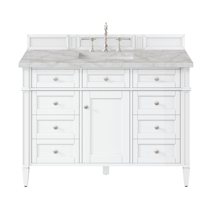 Brittany 48" Single Bathroom Vanity in Bright White