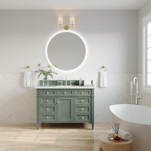 Brittany 48" Single Bathroom Vanity in Smokey Celadon Single Bathroom Vanity James Martin Vanities 