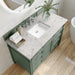 Brittany 48" Single Bathroom Vanity in Smokey Celadon Single Bathroom Vanity James Martin Vanities Ethereal Noctis Quartz 