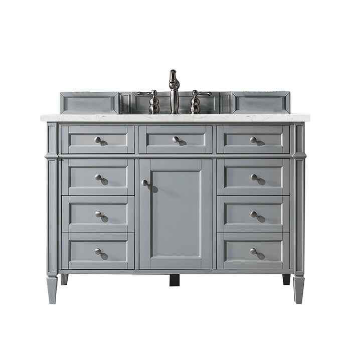 Brittany 48" Single Bathroom Vanity in Urban Gray Single Bathroom Vanity James Martin Vanities Lime Delight Quartz 