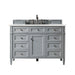 Brittany 48" Single Bathroom Vanity in Urban Gray Single Bathroom Vanity James Martin Vanities Lime Delight Quartz 