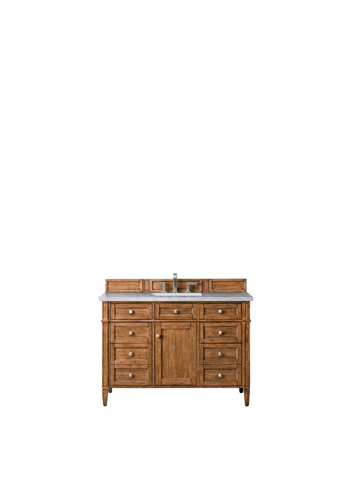 Brittany 48" Single Vanity Cabinet in Saddle Brown