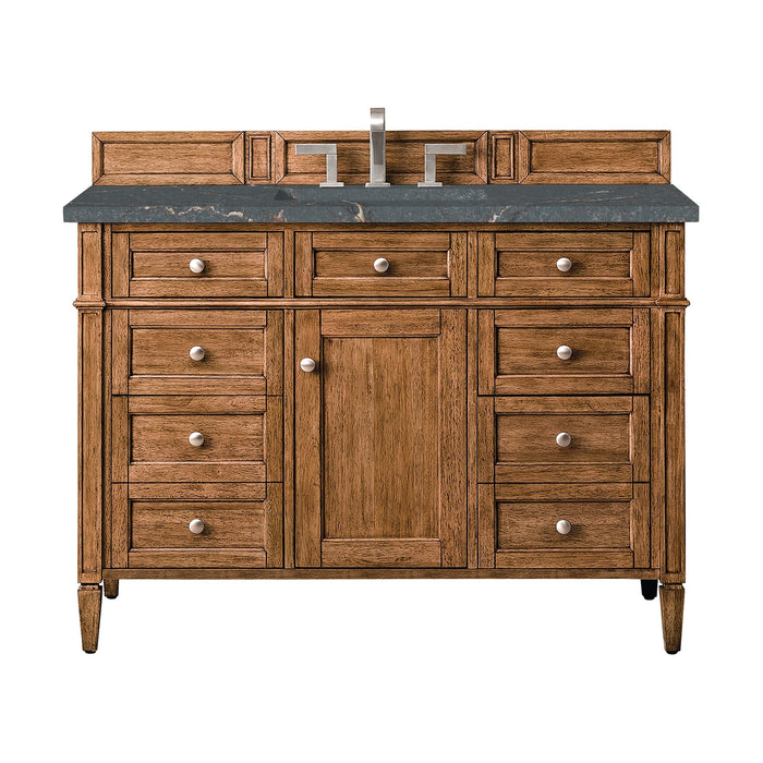 Brittany 48" Single Vanity Cabinet in Saddle Brown