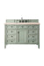 Brittany 48" Single Vanity Cabinet in Sage Green Single Bathroom Vanity James Martin Vanities Ethereal Noctis Quartz 