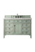 Brittany 48" Single Vanity Cabinet in Sage Green Single Bathroom Vanity James Martin Vanities Eternal Marfil Quartz 