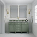 Brittany 60" Double Bathroom Vanity in Smokey Celadon Double bathroom Vanity James Martin Vanities 