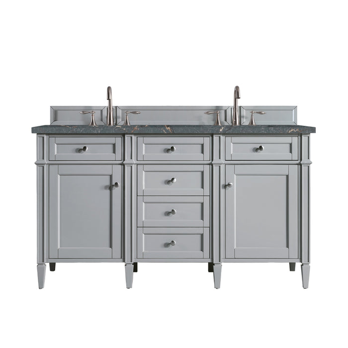 Brittany 60" Double Bathroom Vanity in Urban Gray