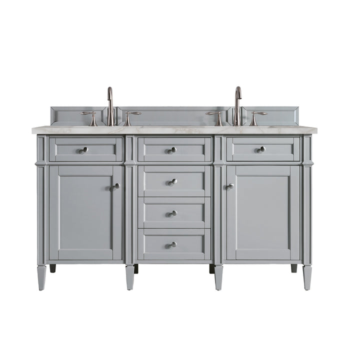 Brittany 60" Double Bathroom Vanity in Urban Gray