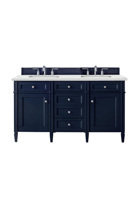 Brittany 60" Double Bathroom Vanity in Victory Blue