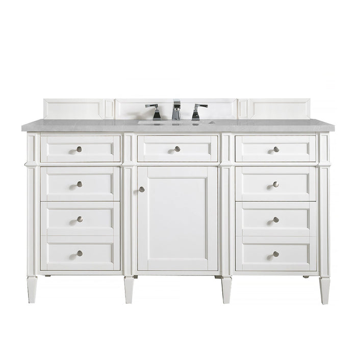 Brittany 60" Single Bathroom Vanity in Bright White