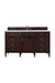 Brittany 60" Single Bathroom Vanity in Burnished Mahogany Single Bathroom Vanity James Martin Vanities Eternal Serena Quartz 