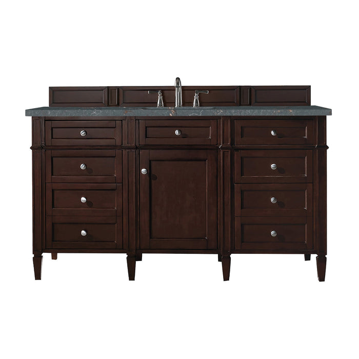 Brittany 60" Single Bathroom Vanity in Burnished Mahogany